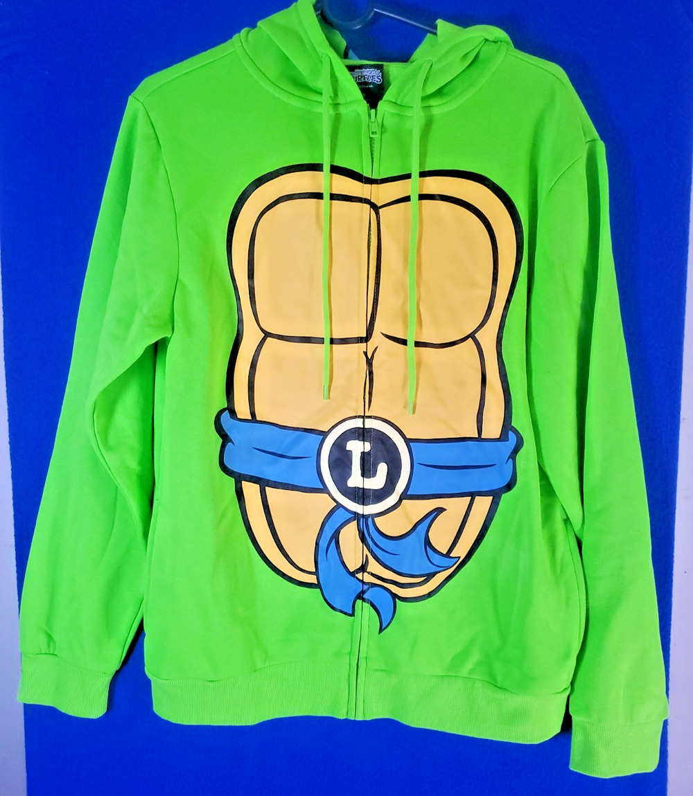 Teenage Mutant Ninja Turtles Leonardo Hoodie Costume Jacket Mens Small